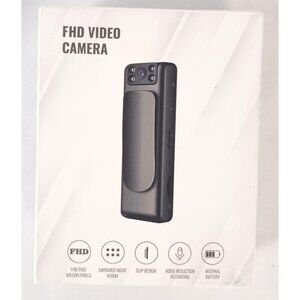 Wearable FHD Video Camera Clip On Body Cam Infrared Night Vision NIB